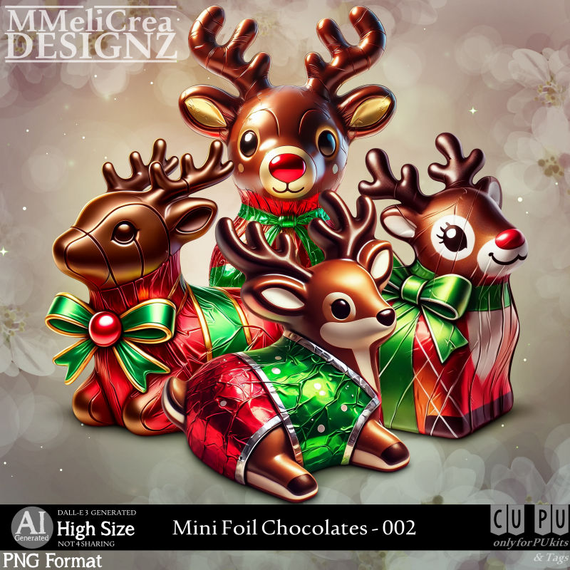 (image for) AI - Mini Foil Chocolates - CU002 (CU4PU/PNG/PACK)